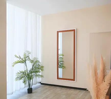 huge mirror wall